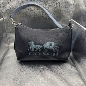 Coach Black Leather Women's Bag